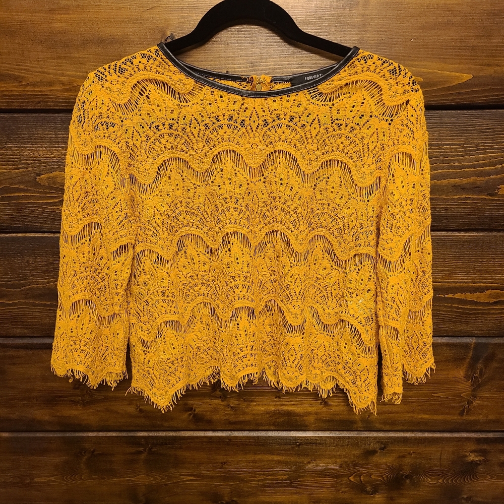 Forever 21 Lace Crop Top